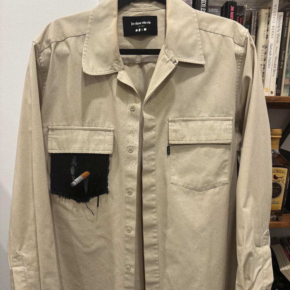 Custom Made Cigarrette Button Down - image 1